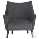 Sorrel Polo Club Kohl Grey And Abbington Black Lounge Chair