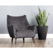 Sorrel Polo Club Kohl Grey And Abbington Black Lounge Chair