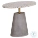Casimirre Grey Brass End Table