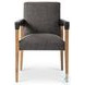 Reuben Lamont Oak Performance Fabric Dining Chair