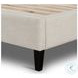 Madison Cambric Ivory Performance Fabric Queen Upholstered Bed