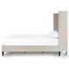 Madison Cambric Ivory Performance Fabric Queen Upholstered Bed