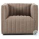 Augustine Crypton Nomad Taupe Performance Fabric Swivel Chair
