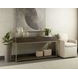 Rebel Charcoal Grey And Gold Console Table With Drawers