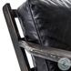 Brooks Rialto Ebony Leather Lounge Chair