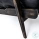 Brooks Rialto Ebony Leather Lounge Chair