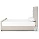 Daphne Crypton Wayfarer Snow Performance Fabric Queen Upholstered Bed