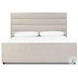 Daphne Crypton Wayfarer Snow Performance Fabric King Upholstered Bed
