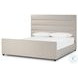 Daphne Crypton Wayfarer Snow Performance Fabric King Upholstered Bed