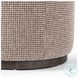 Sinclair Barrow Taupe Performance Fabric Round Ottoman