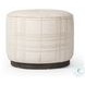 Sinclair Sheffield Ivory Round Ottoman
