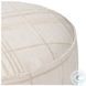Sinclair Sheffield Ivory Round Ottoman