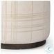 Sinclair Sheffield Ivory Round Ottoman