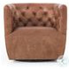 Hanover Heirloom Sienna Leather Swivel Chair