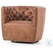 Hanover Heirloom Sienna Leather Swivel Chair