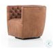 Hanover Heirloom Sienna Leather Swivel Chair