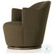 Aurora FIQA Boucle Olive Performance Fabric Swivel Chair