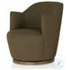 Aurora FIQA Boucle Olive Performance Fabric Swivel Chair