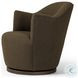 Aurora FIQA Boucle Olive Performance Fabric Swivel Chair
