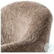Aurora Taupe Shearling Swivel Chair
