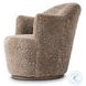 Aurora Taupe Shearling Swivel Chair