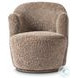 Aurora Taupe Shearling Swivel Chair