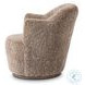 Aurora Taupe Shearling Swivel Chair