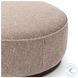 Sinclair Barrow Taupe Performance Fabric Large Round Ottoman