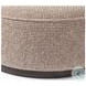 Sinclair Barrow Taupe Performance Fabric Large Round Ottoman