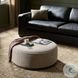 Sinclair Barrow Taupe Performance Fabric Large Round Ottoman