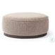 Sinclair Barrow Taupe Performance Fabric Large Round Ottoman