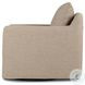 Banks Alcala Taupe Slipcover Performance Fabric Swivel Chair