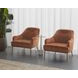 Cameron Nono Rust Fabric Lounge Chair