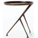 Schmidt Antique Rust Round Accent Table
