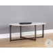 Elisande White And Gunmetal Coffee Table