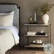 Felix Antique Brass and Canyon Marble 3 Shelf Nightstand