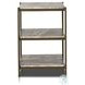 Felix Antique Brass and Canyon Marble 3 Shelf Nightstand