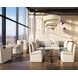 Emrys Effie Linen Wheeled Upholstered Dining Armchair