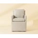 Emrys Effie Linen Wheeled Upholstered Dining Armchair