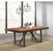 Spring Creek Natural Walnut and Espresso Extendable Dining Table