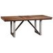 Spring Creek Natural Walnut and Espresso Extendable Dining Table