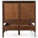 Sydney Brown Wash Twin Upholstered Bed