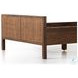 Sydney Brown Wash Twin Upholstered Bed