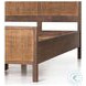 Sydney Brown Wash Twin Upholstered Bed
