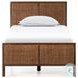 Sydney Brown Wash Twin Upholstered Bed