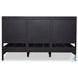 Sydney Black Wash and Black Cane King Upholstered Bed