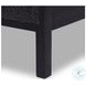 Sydney Black Wash and Black Cane Twin Upholstered Bed
