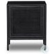 Sydney Black Wash and Black Cane Right 1 Door Nightstand