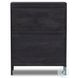 Sydney Black Wash and Black Cane Tall 3 Drawer Dresser