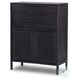 Sydney Black Wash and Black Cane Tall 3 Drawer Dresser